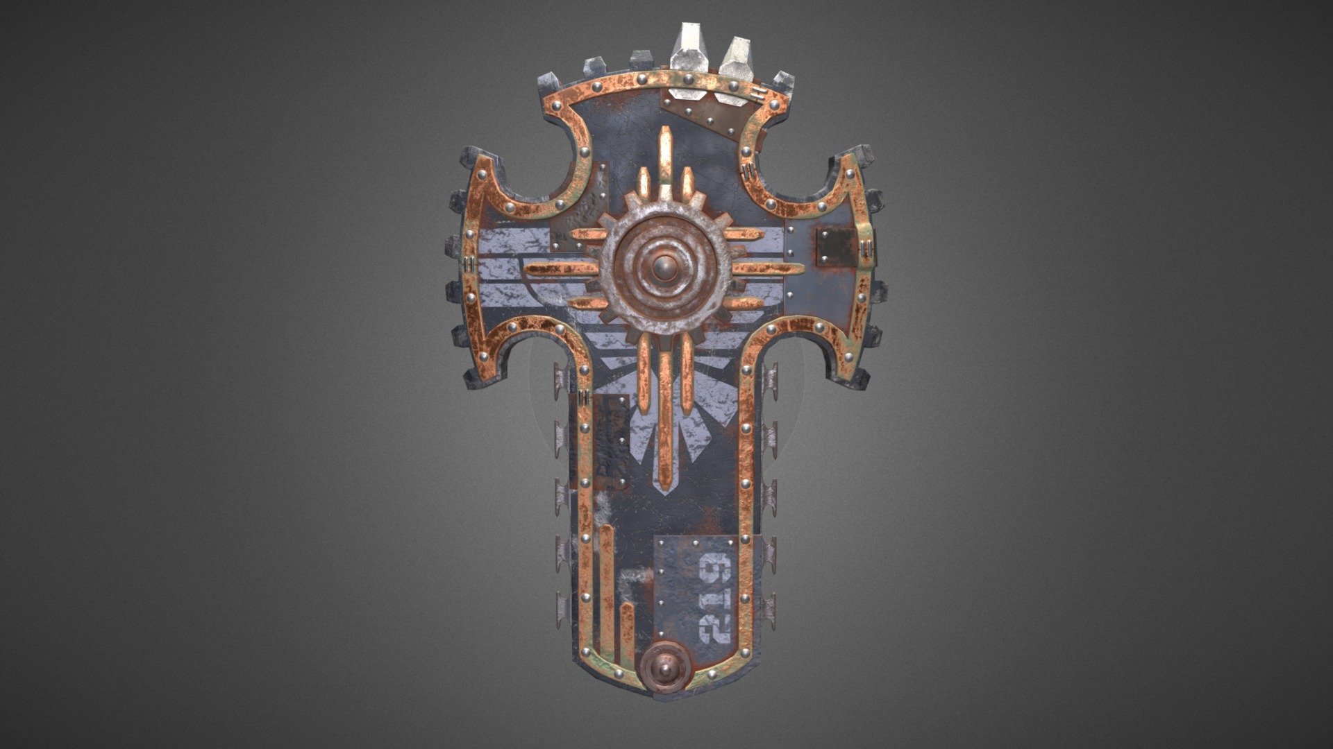 Gear Shield 3d model