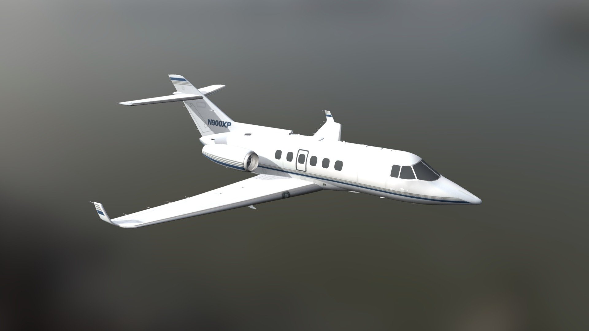 Hawker N900XP Airoplane 3d model