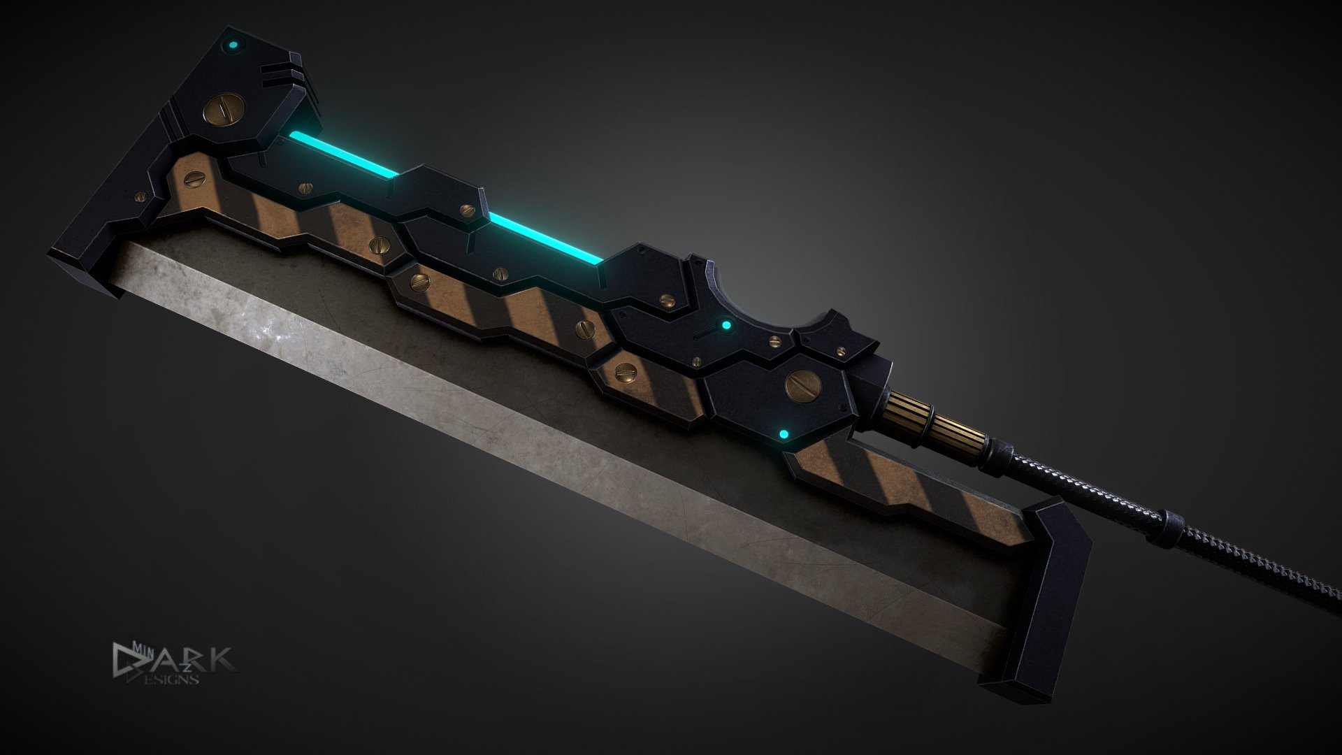 Cyber Cleaver 3d model