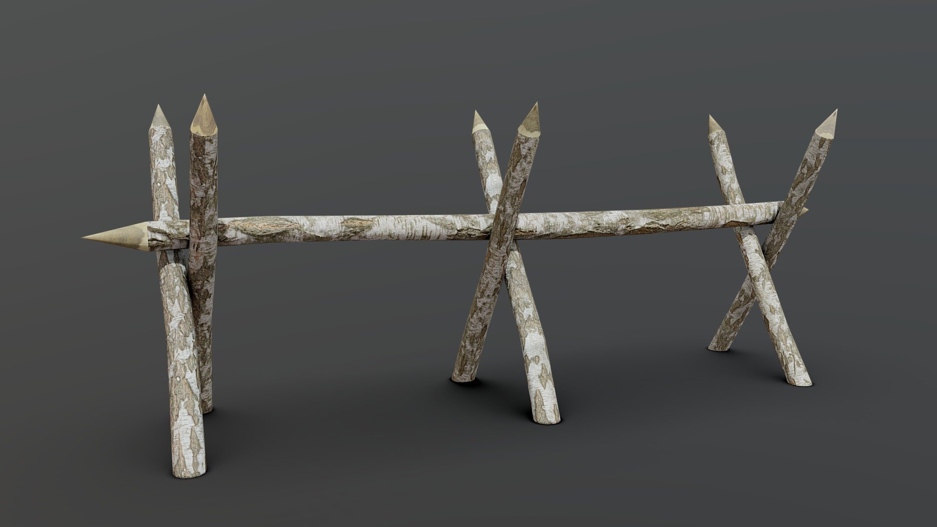 Wooden Obstacle by mkaplunow 3d model