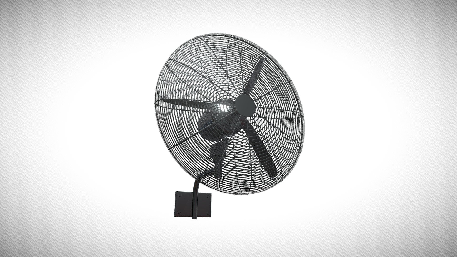 Industrial Wall Fan 3d model