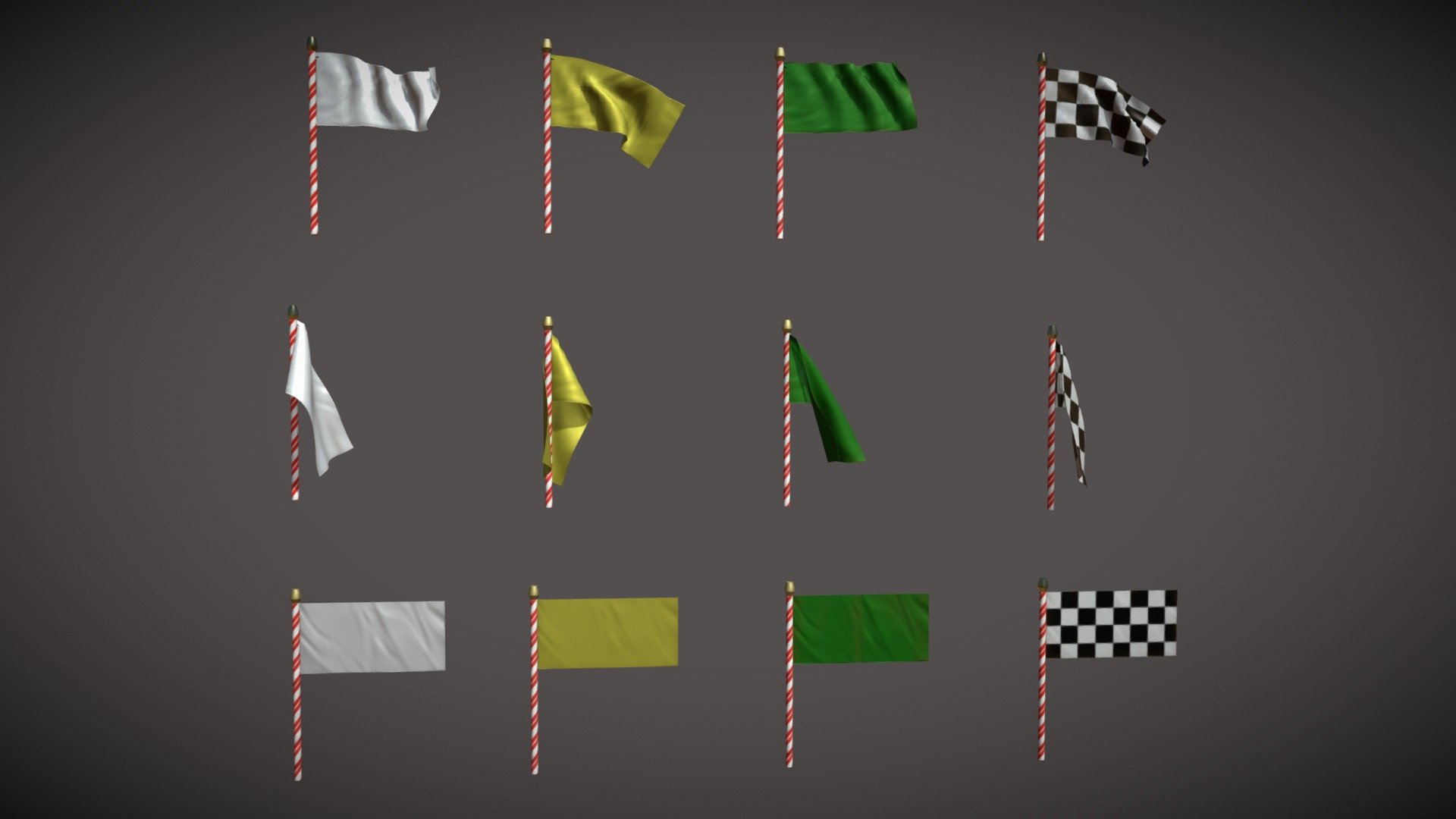 All Flags 2 3d model