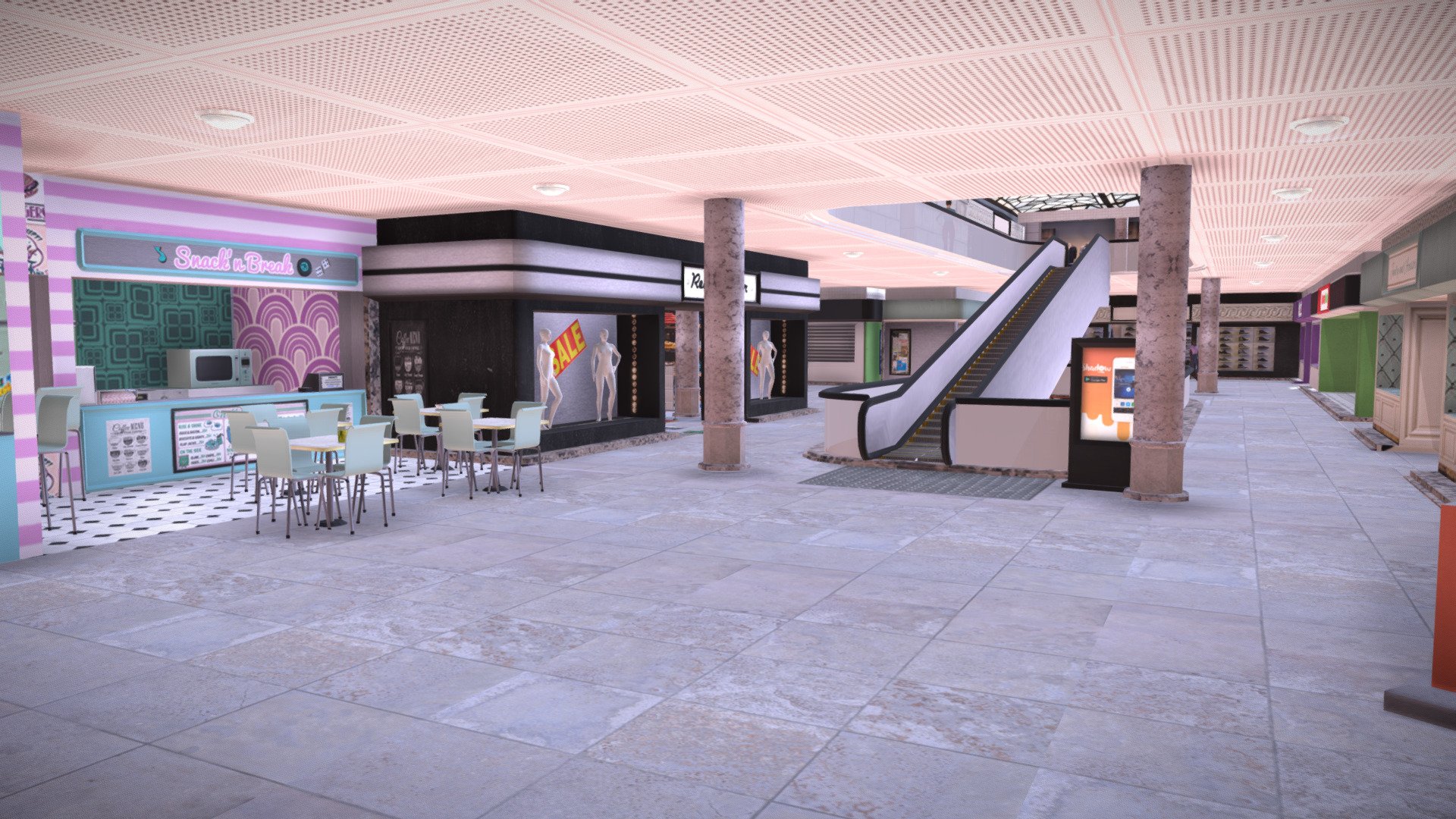 Mall 3d model