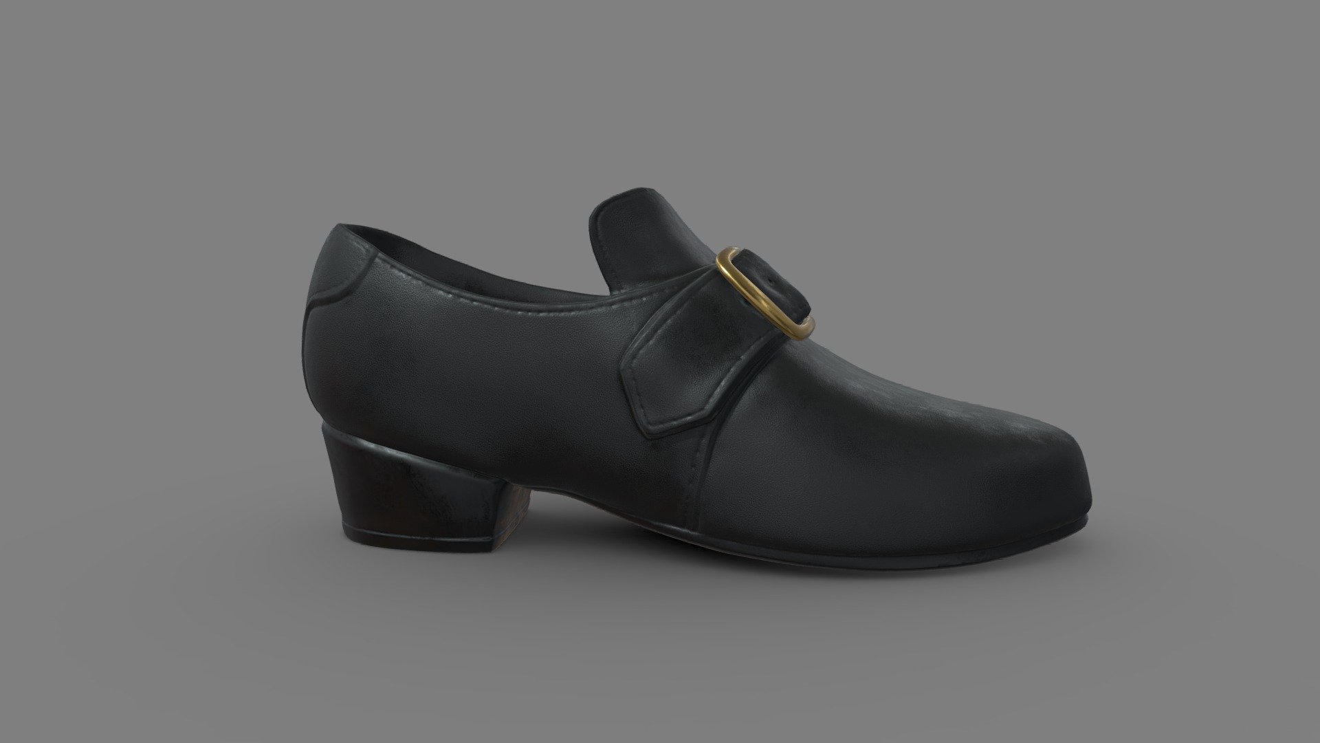 Buckled Shoe 3d model