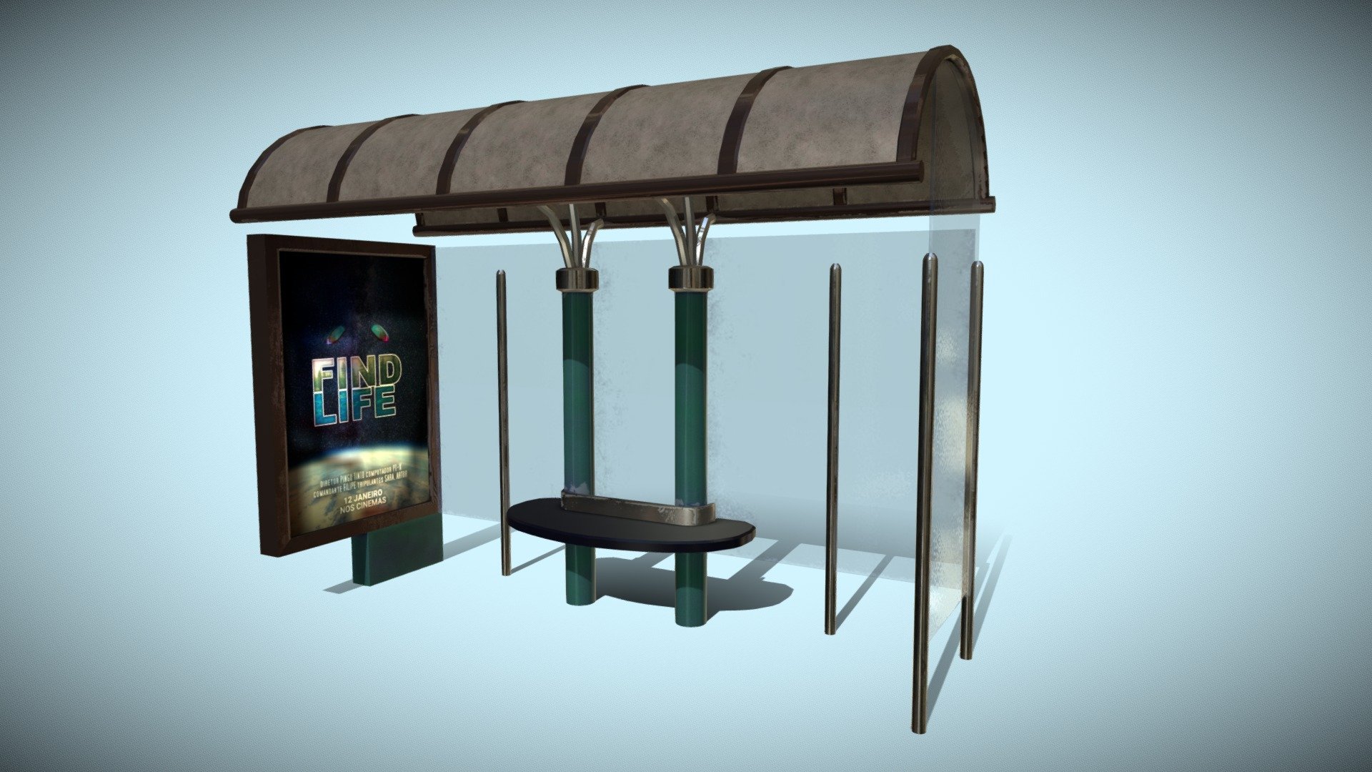 Station Stop 3d model