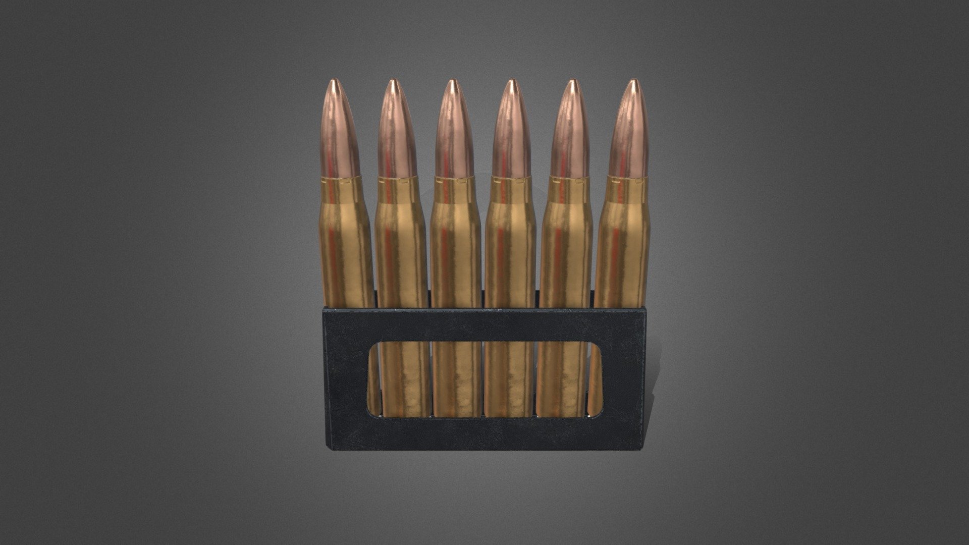 Bullet 7.35×51mm carcano 3d model