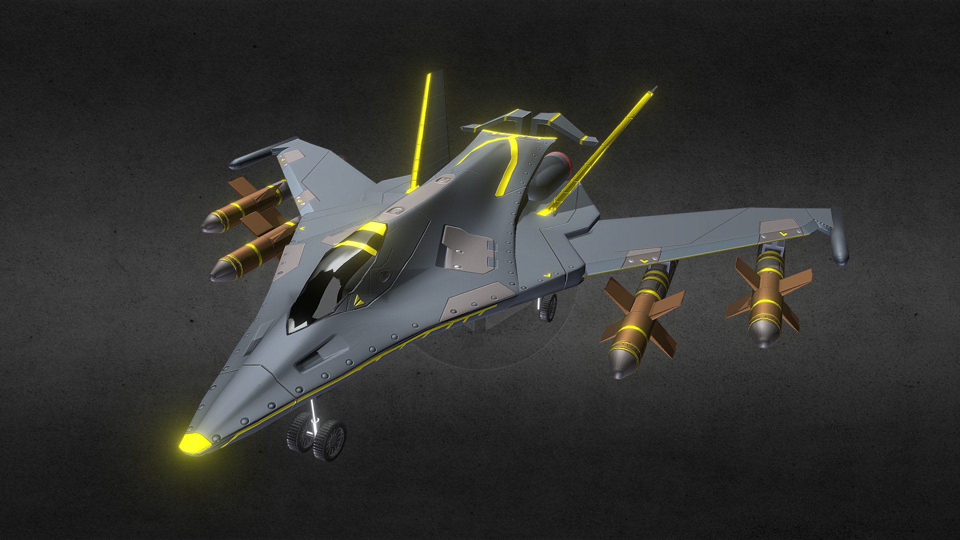 Fighter Jet 3d model