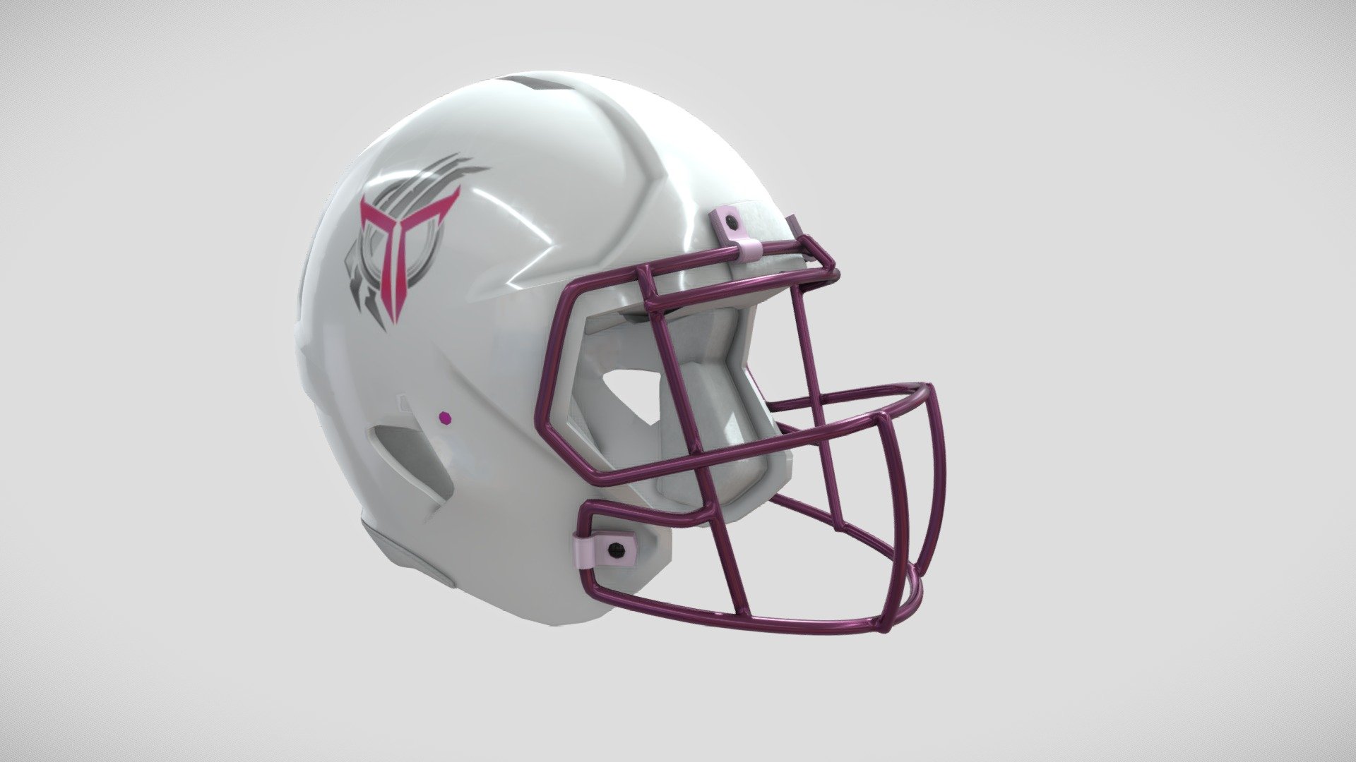 American_Football_Helmet 3d model