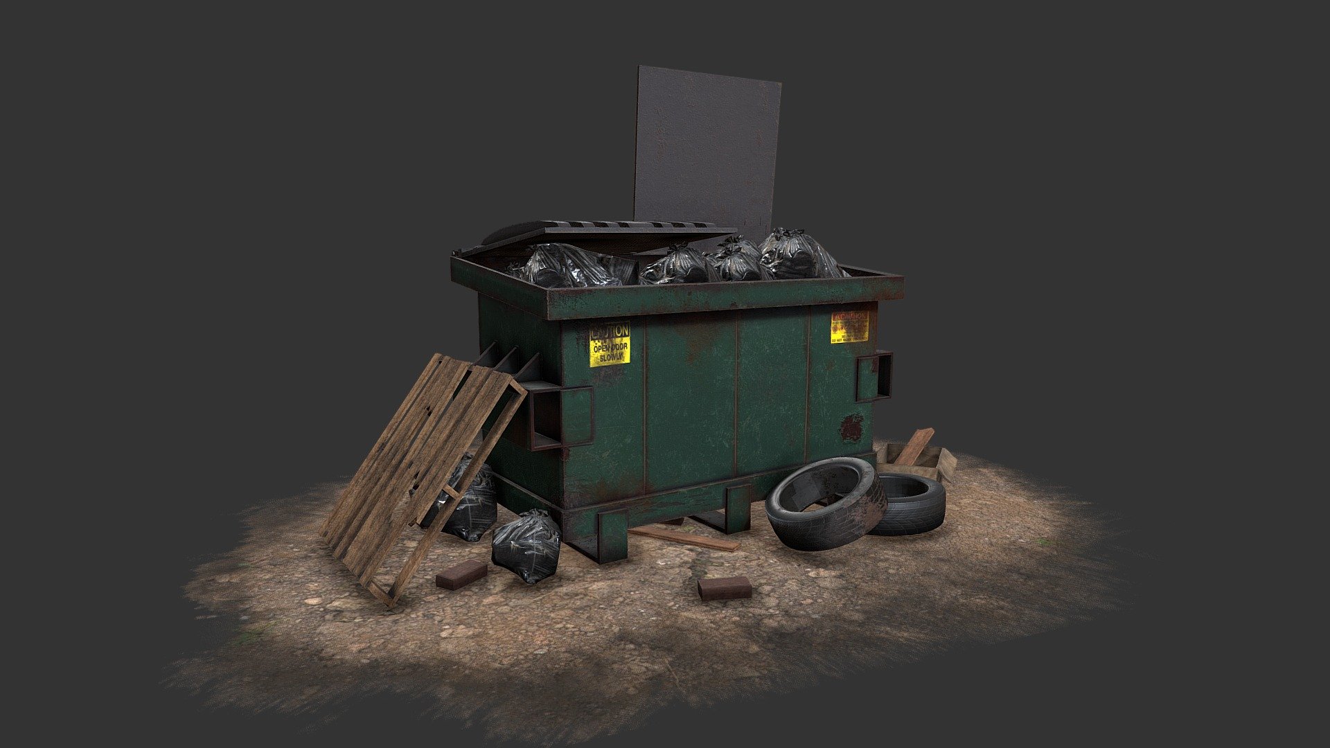 Trash 3d model