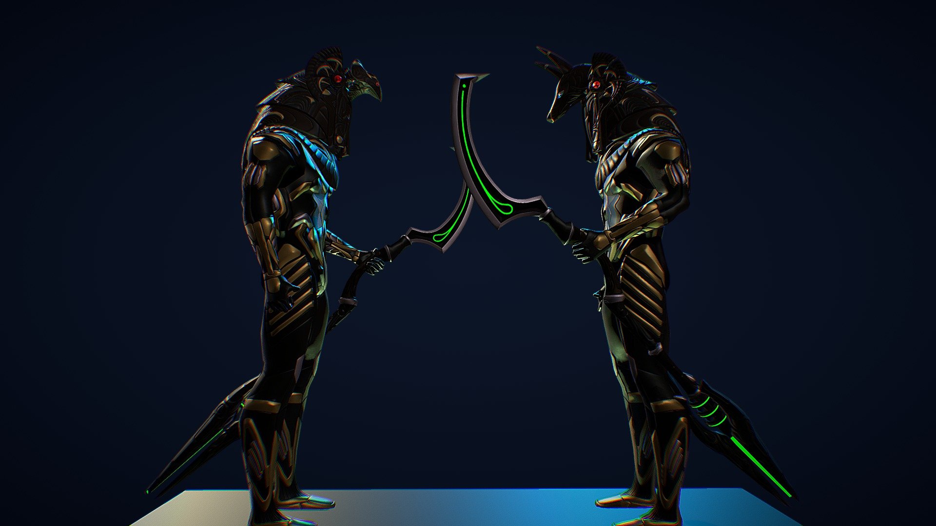 Horus Anubis 3d model