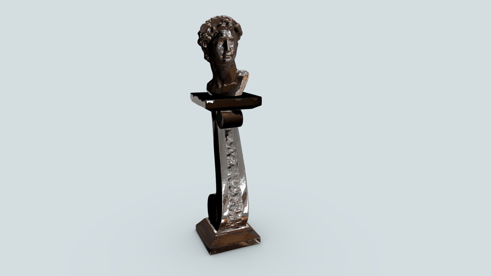 Bust on Stand 3d model