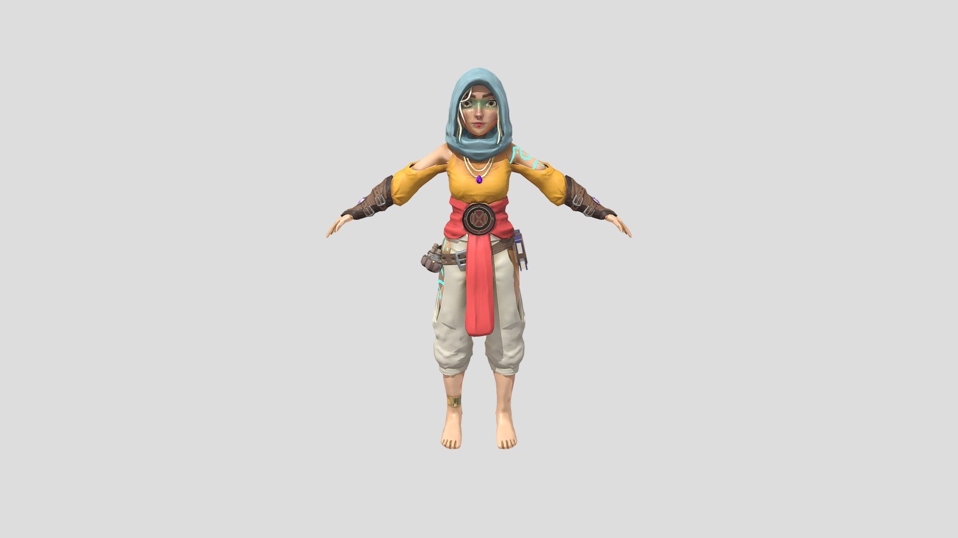 Desert Sorceress 3d model