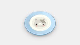 Cartoon kitten plate