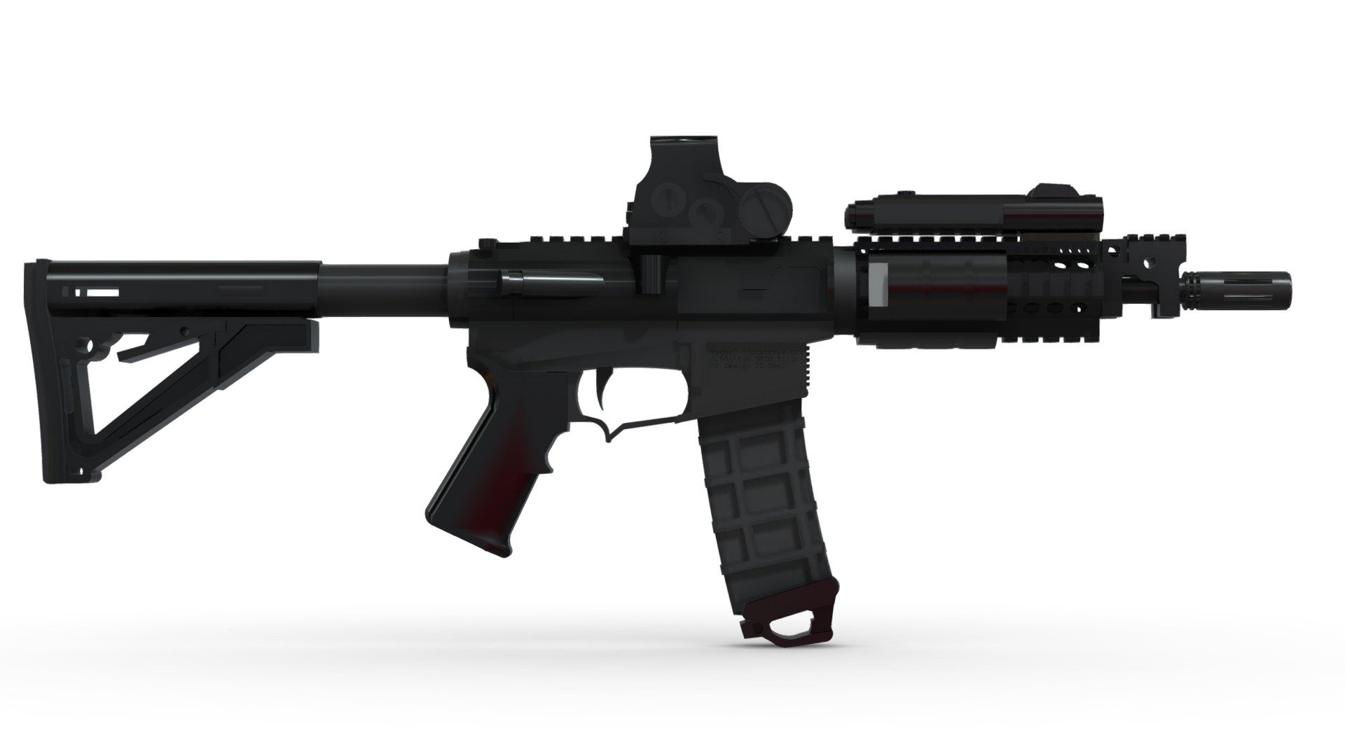 3d Model M4a1 3d model