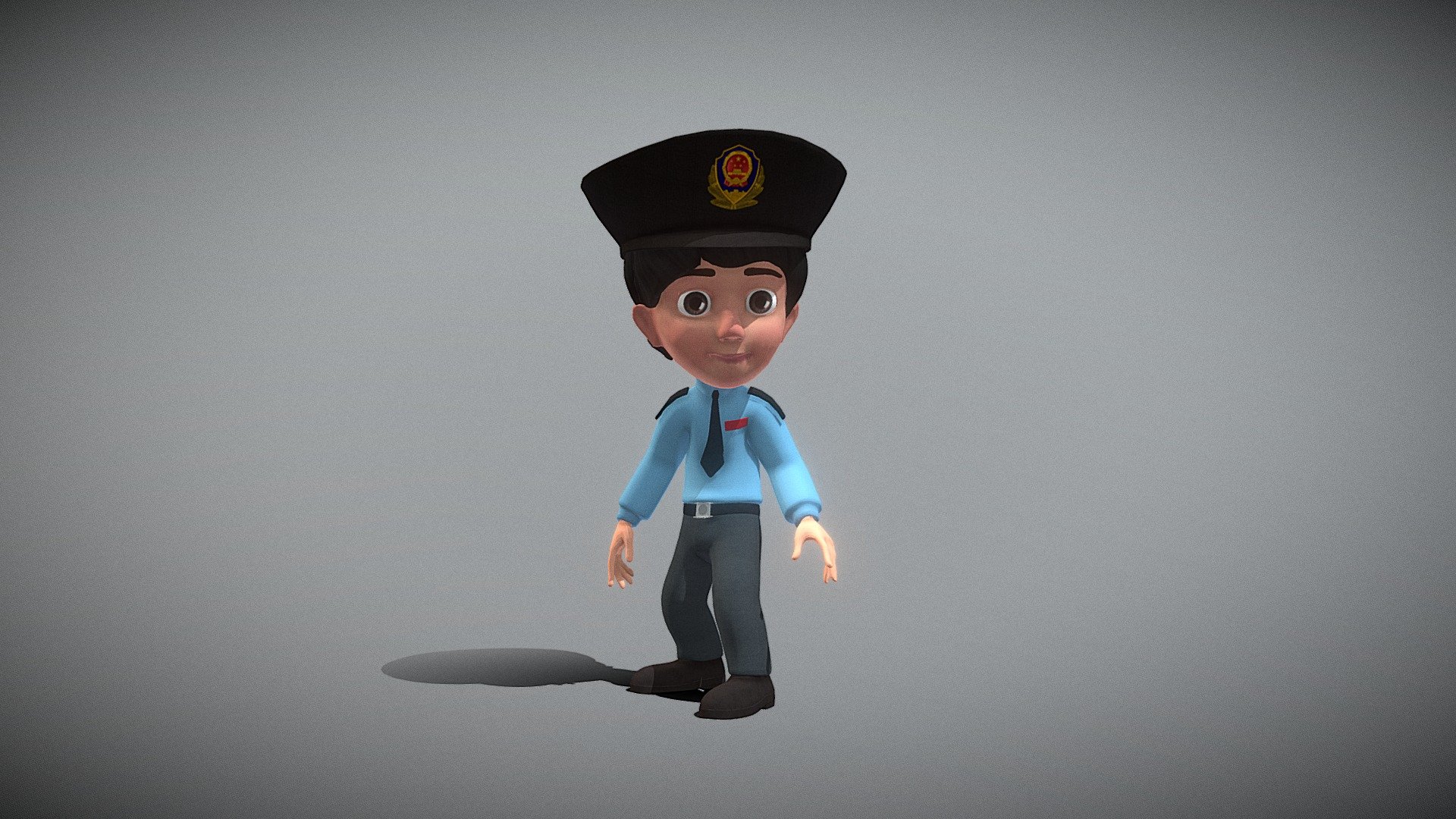 Police 3d model