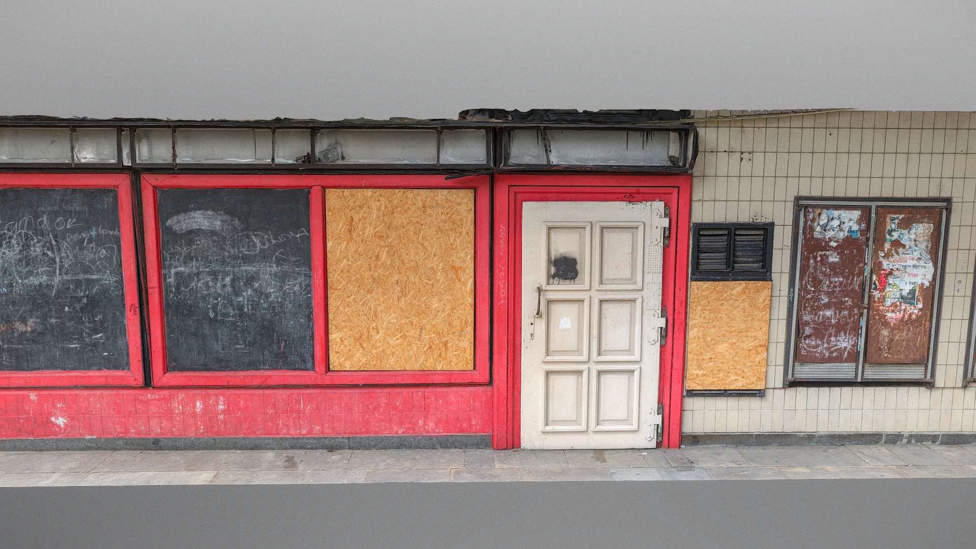 Pub front facade 3d model