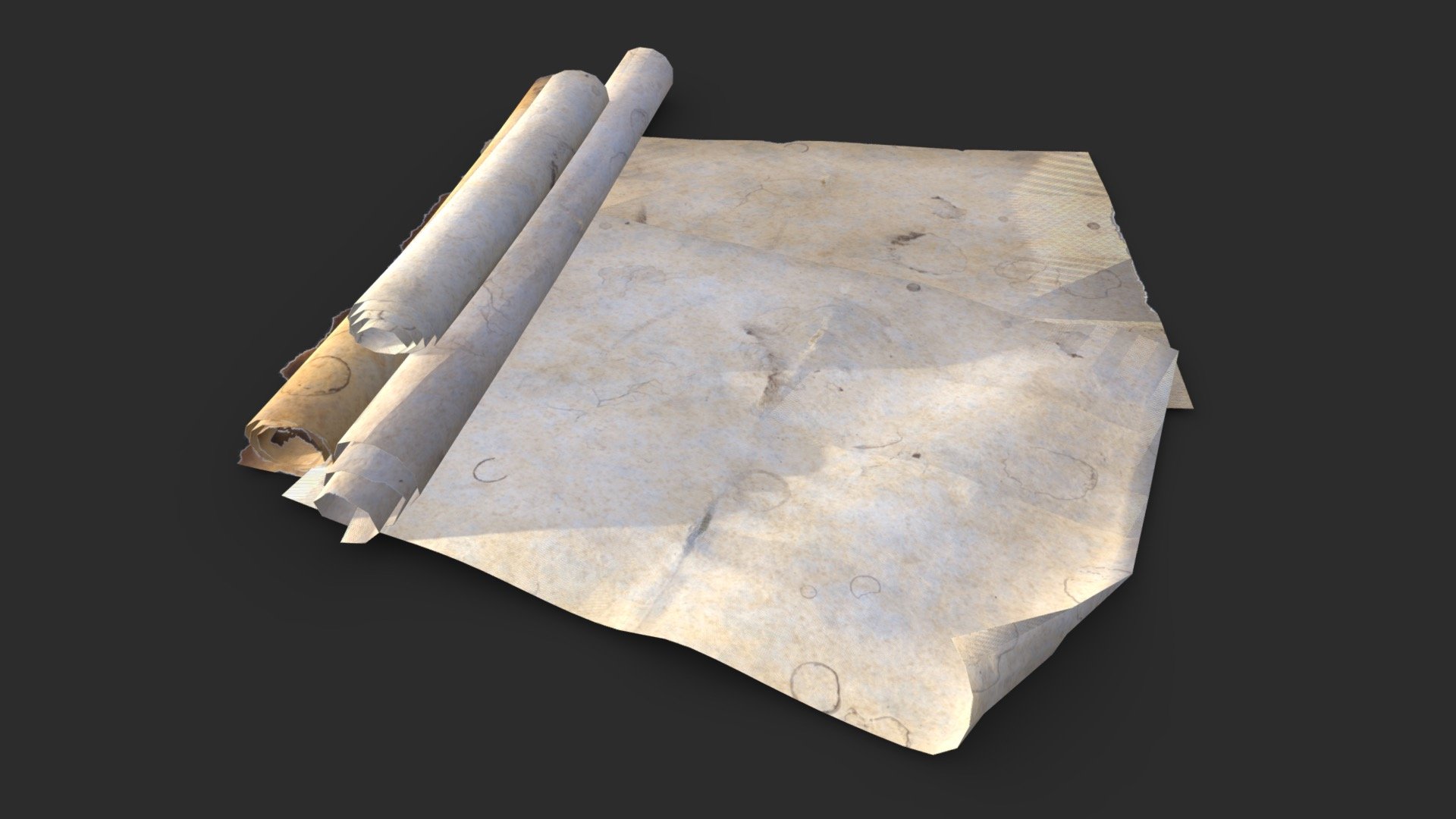 Old Parchments 3d model