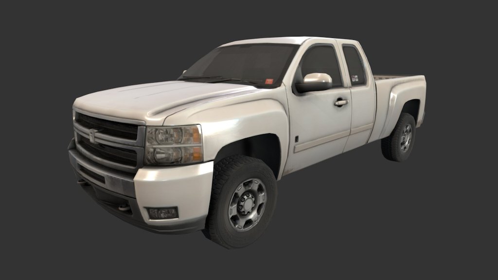 2000s Big Pickup 3d model