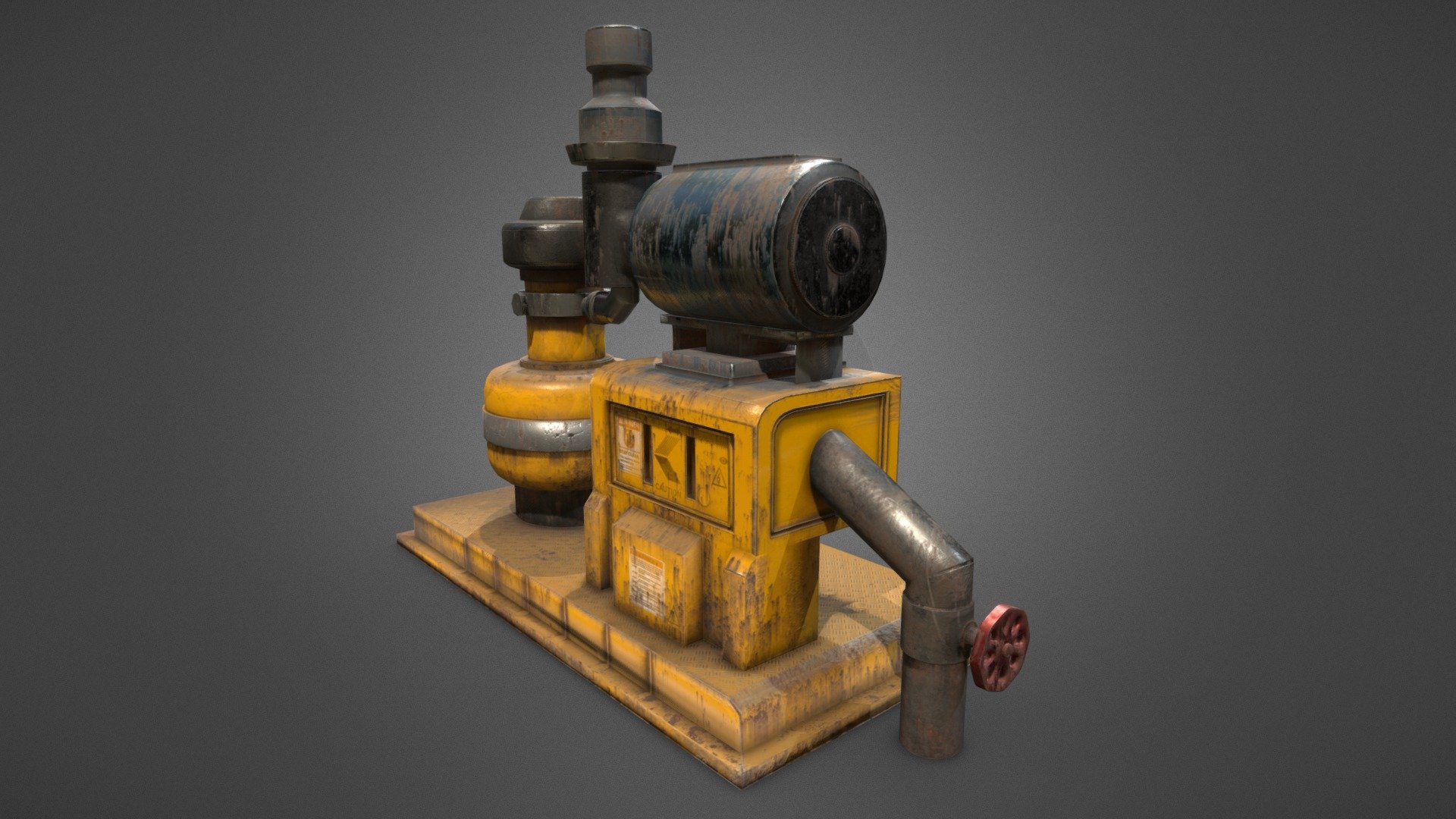 Pump Machine 3d model 3d model