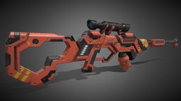 Gas Powered Sci-Fi Rifle