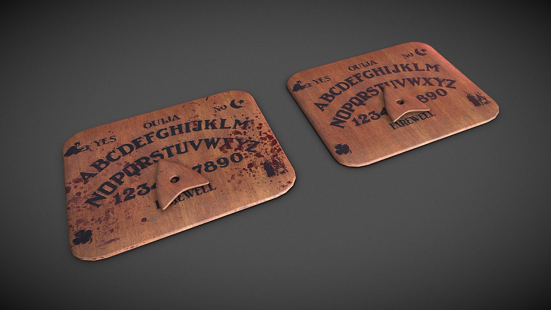 Ouija boards 3d model