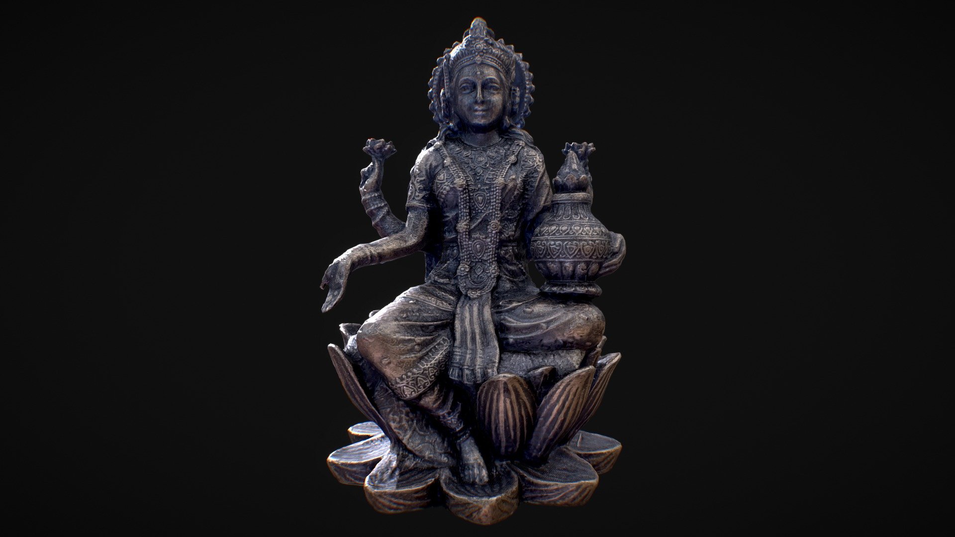 Goddess Laxmi 3d model