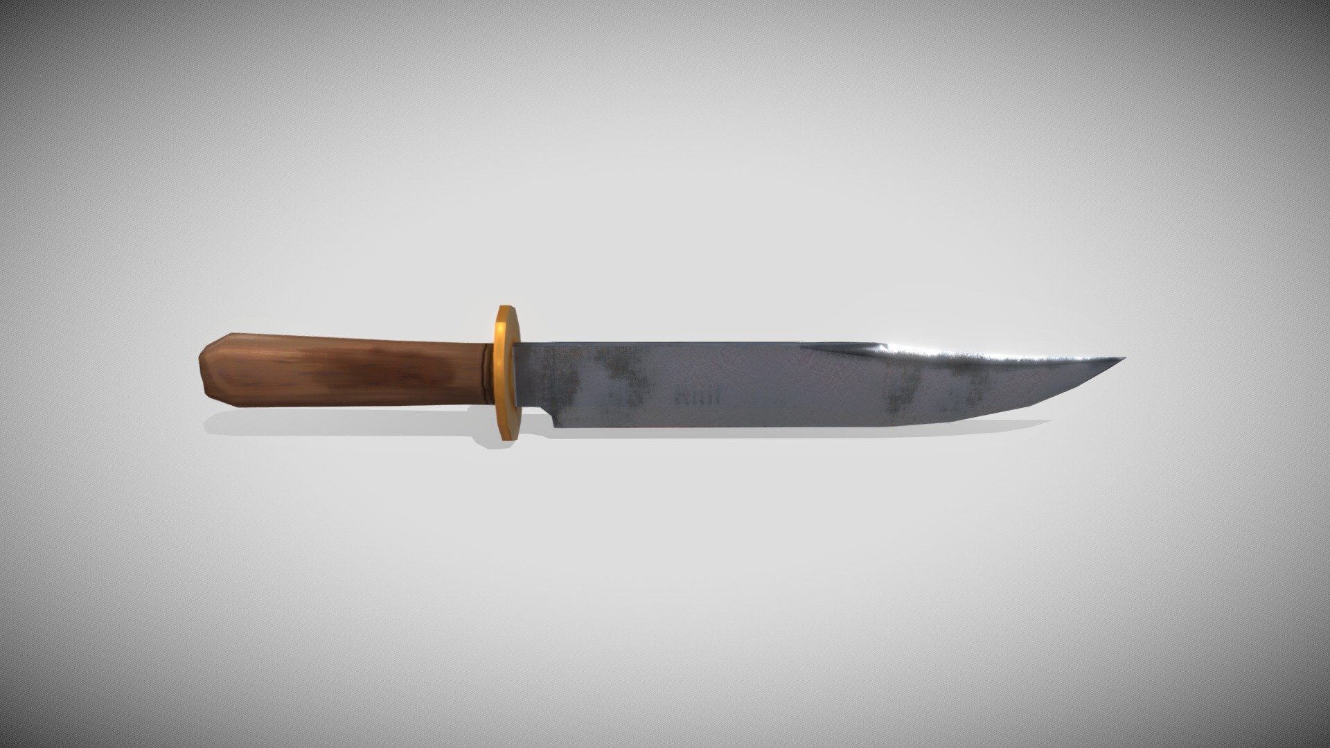 knife Lowpoly Model 3d model