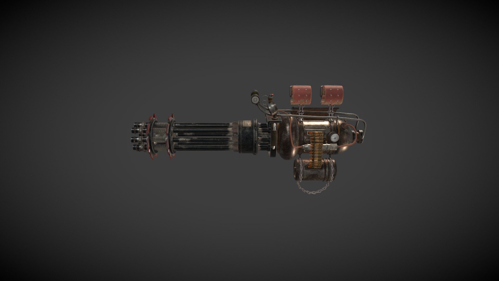 Mini_Gun_Texture 3d model