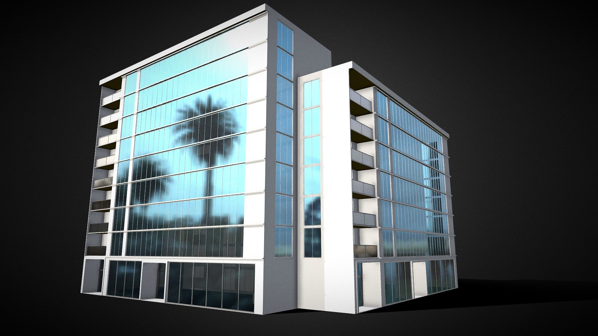 Miami building 2 3d model