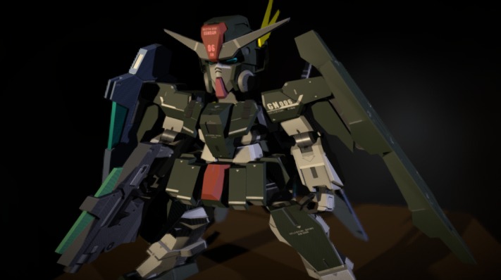 SD Gundam GN-006  Cherudim 3d model