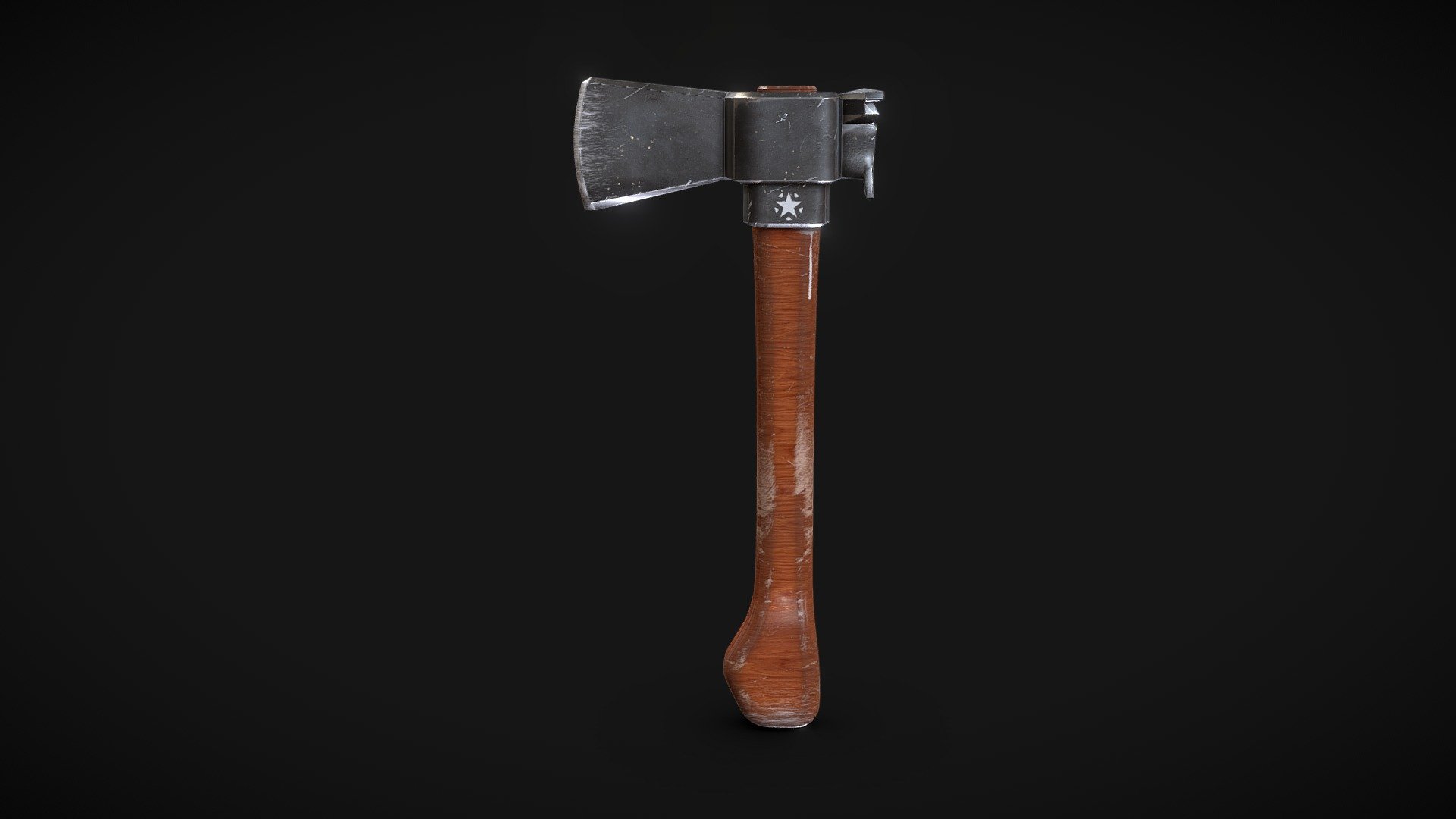 Axe A1 V2 (Low Poly 1230 Polygons) 4K 3d model