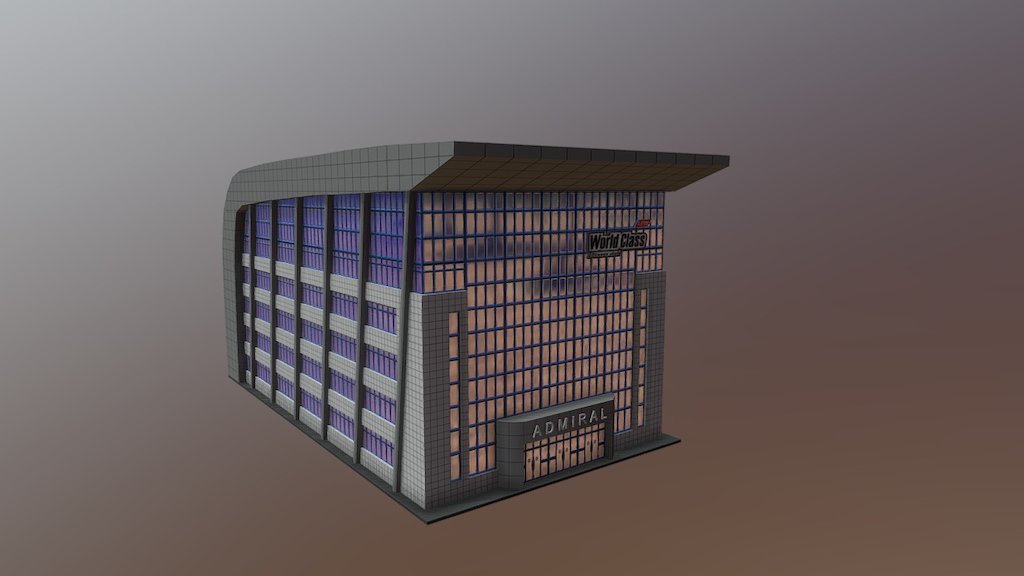 Gymclub in res. complex "Admiral" (Krasnodar) 3d model