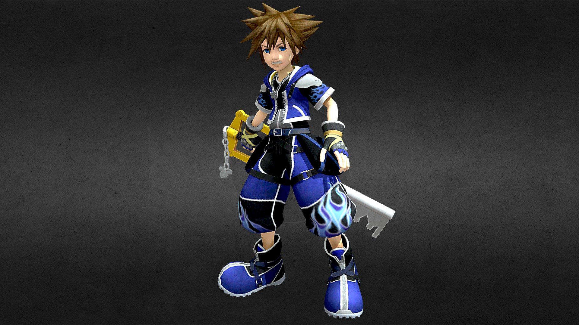 Sora (Wisdom Form Art) SSBU Styled 3d model