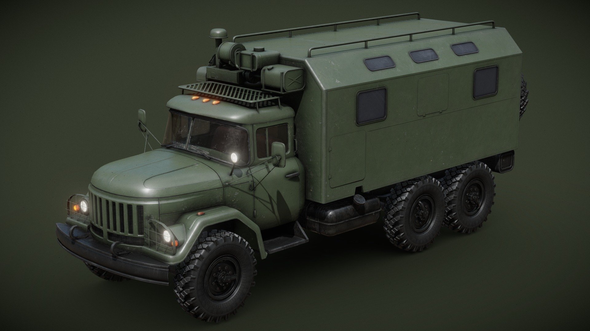 Soviet Army Command Vehicle 3d model