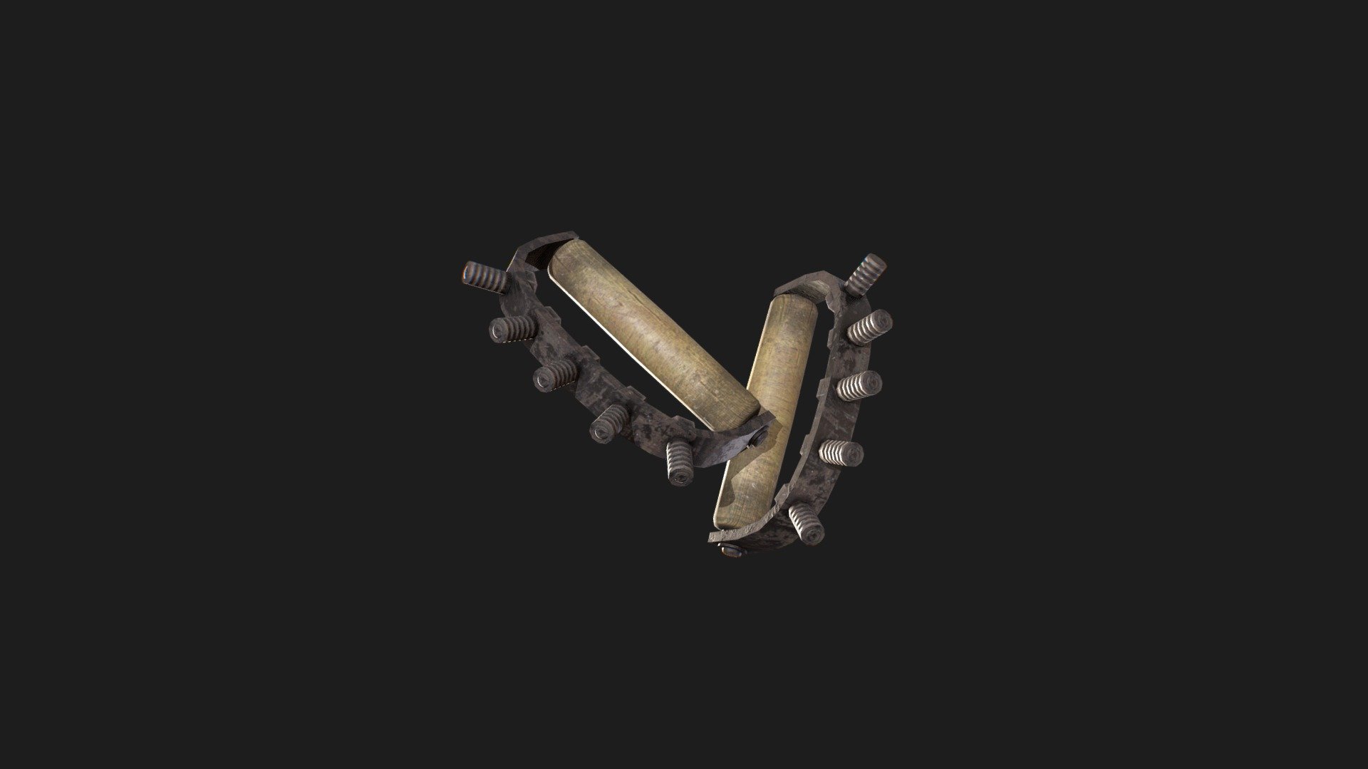 Improvised Brass Knuckles 3d model