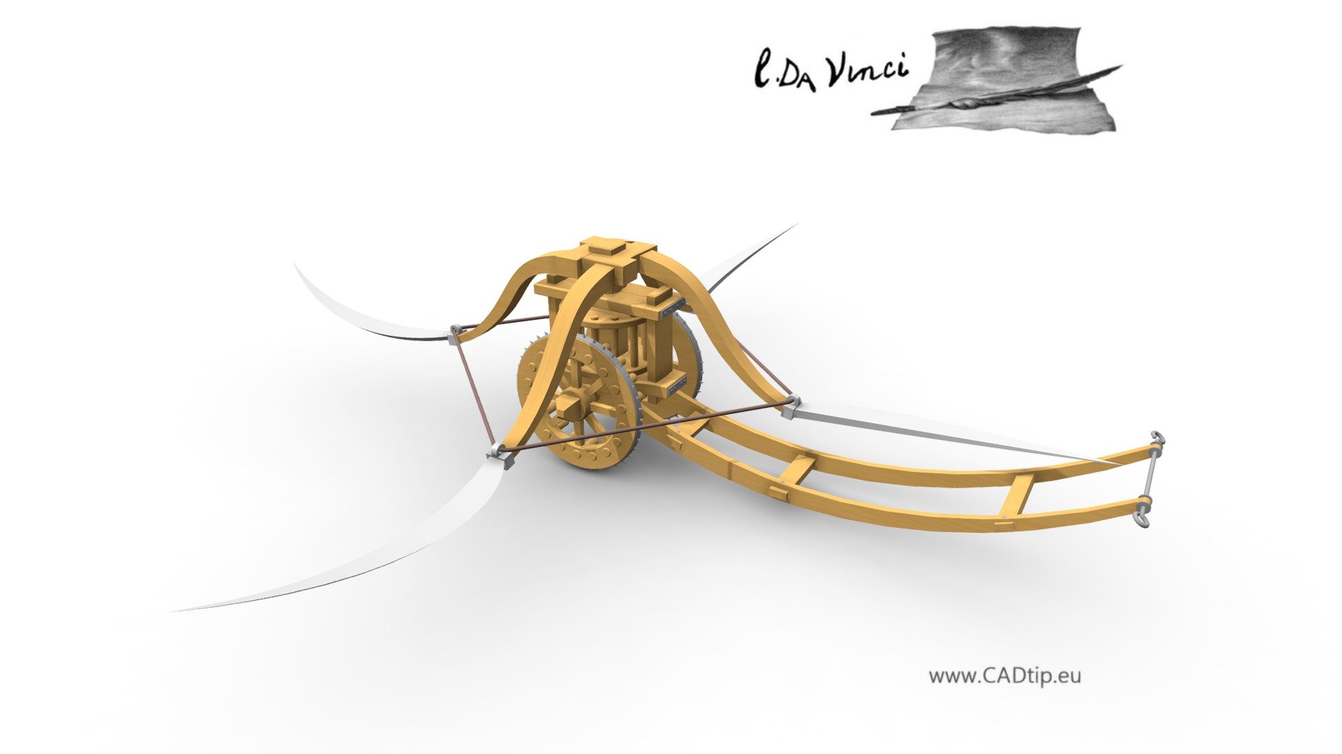 Assault chariot with scythes 3d model