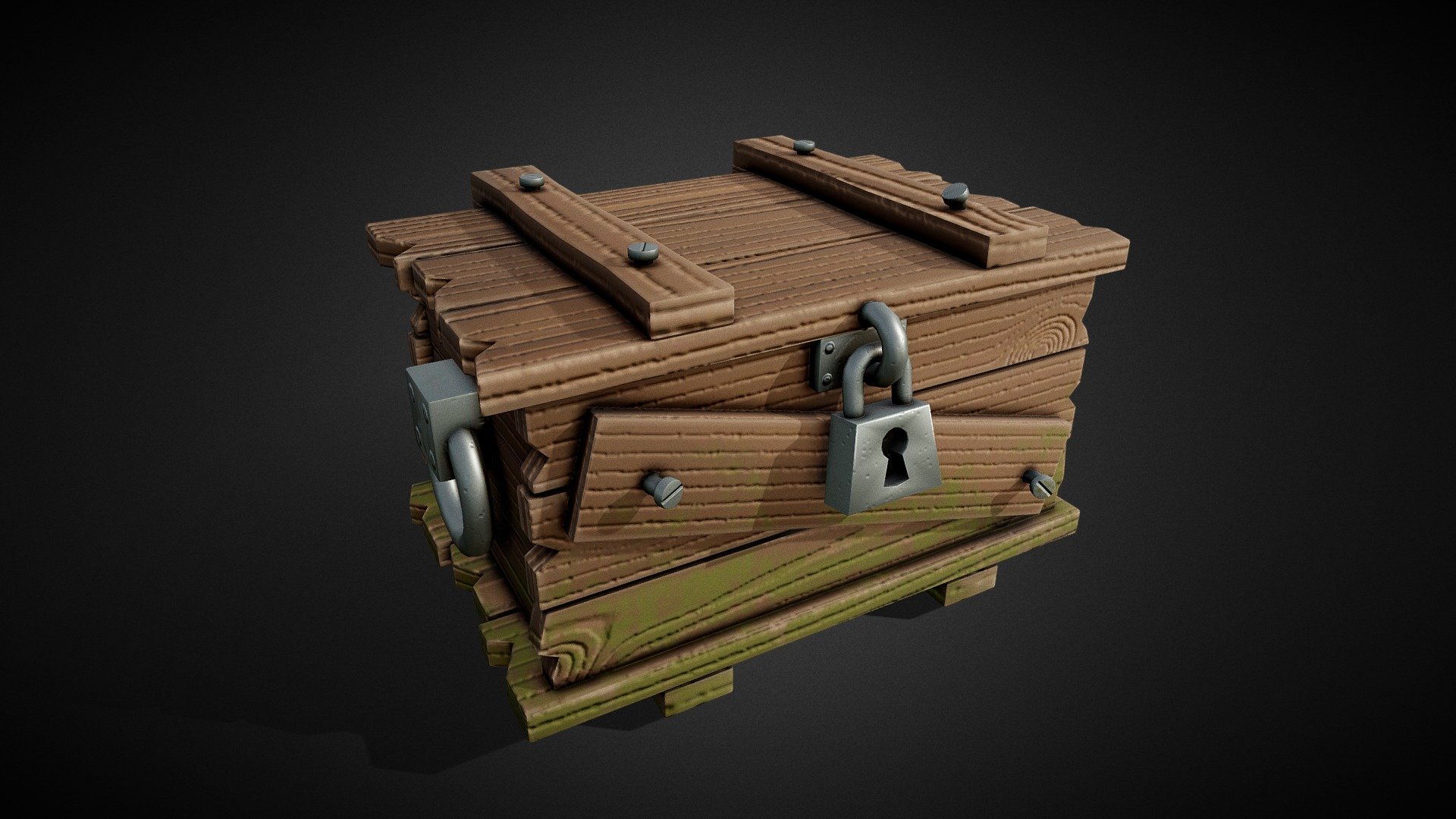 Stylized Crate 3d model