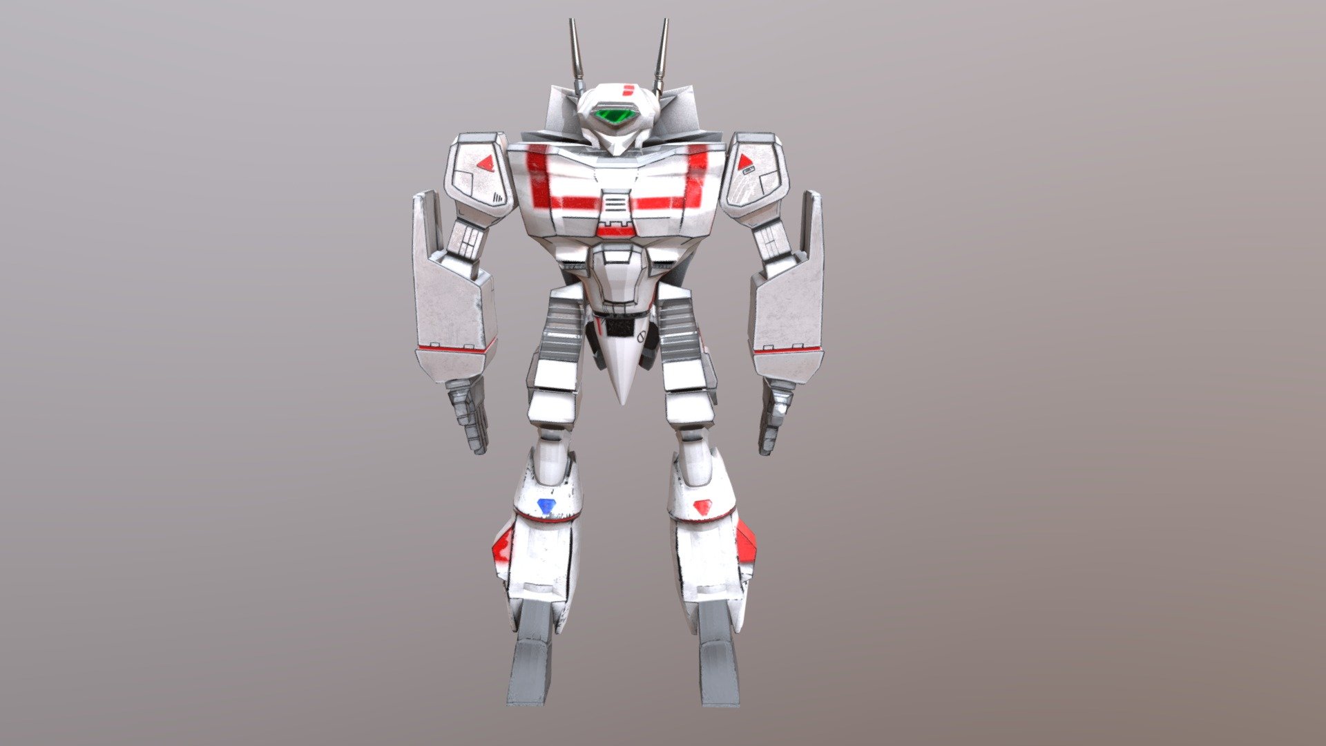 Robotech Battloid 3d model