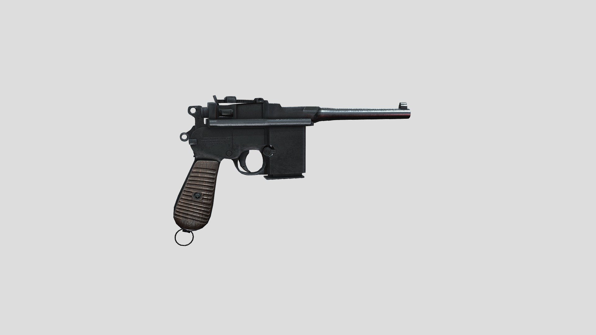 Parabellum Luger Gun Pistol 3d model