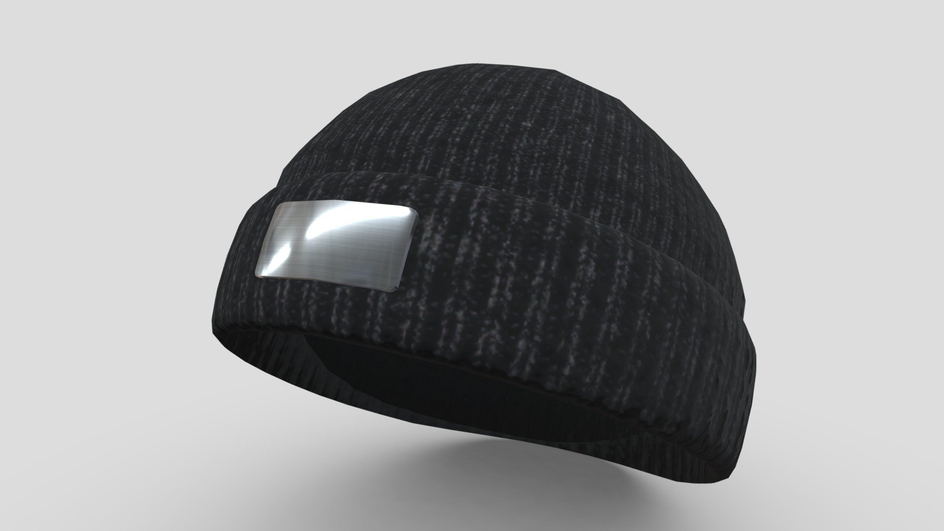 knitted_cap-black💮📷 3d model