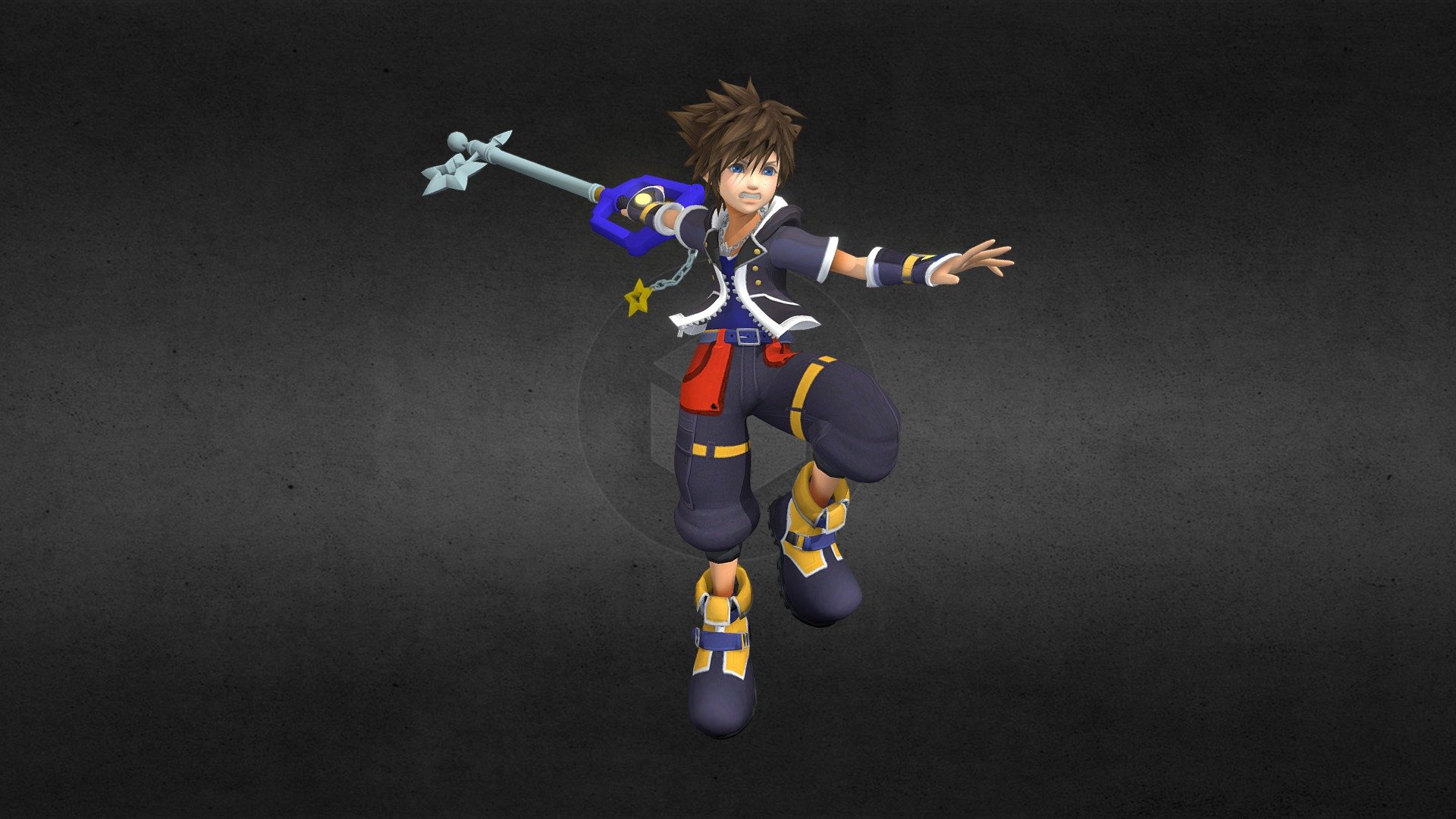 Sora (Second Form Art) SSBU Styled 3d model