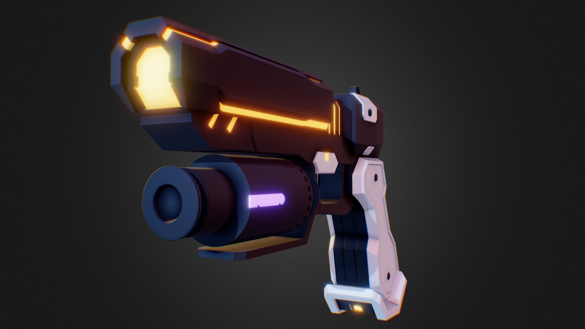 Fox Blaster 3d model