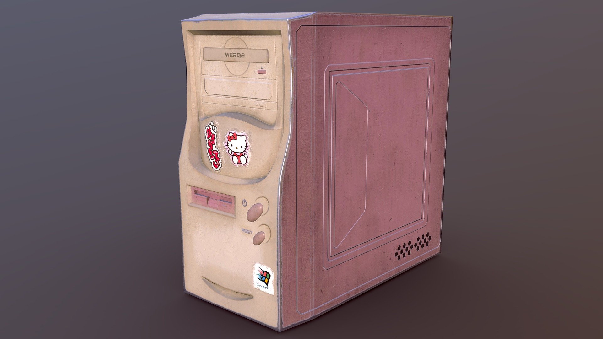 Retro Computer Case 3d model