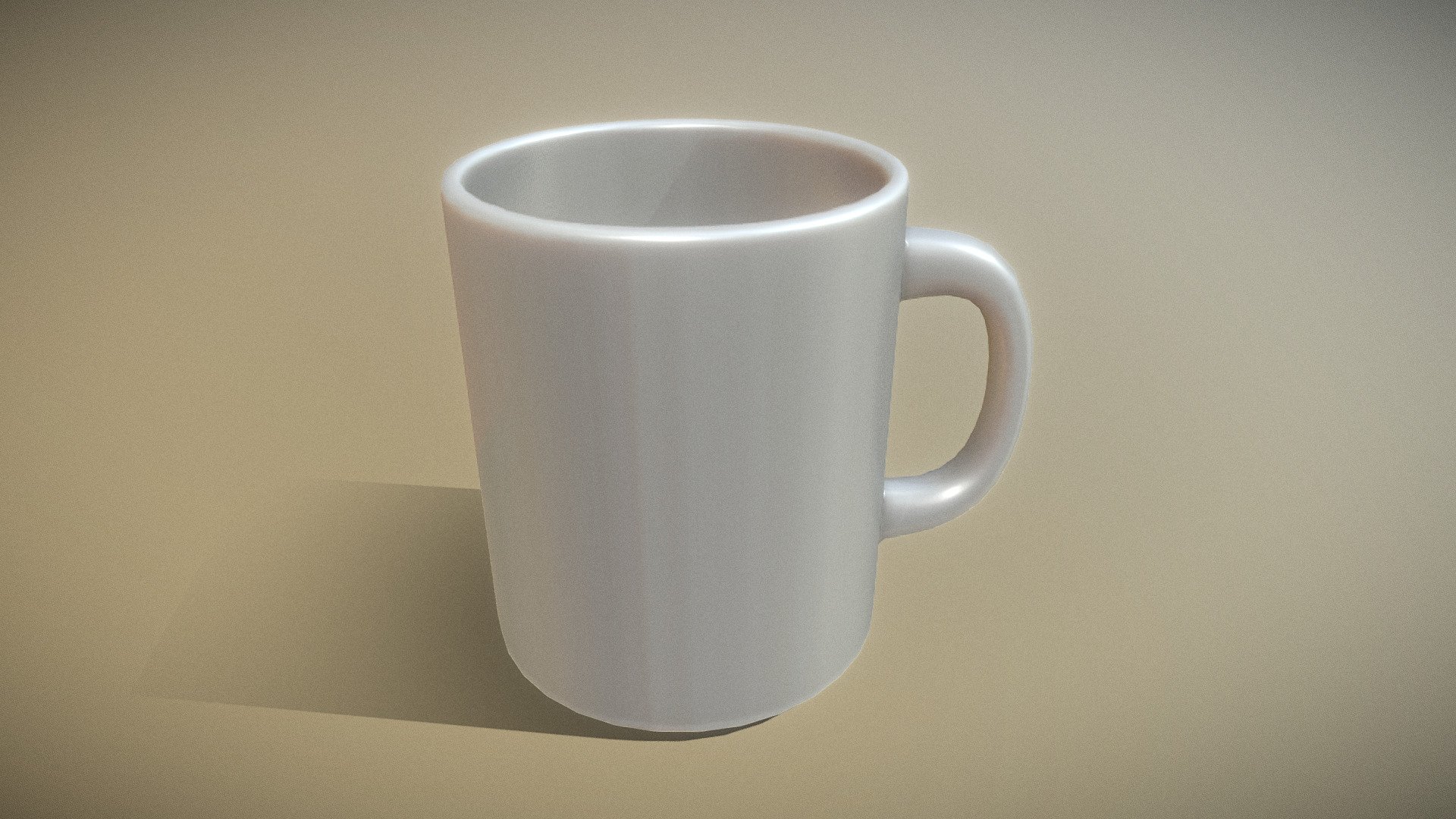 Coffee Cup Clean Version 3d model