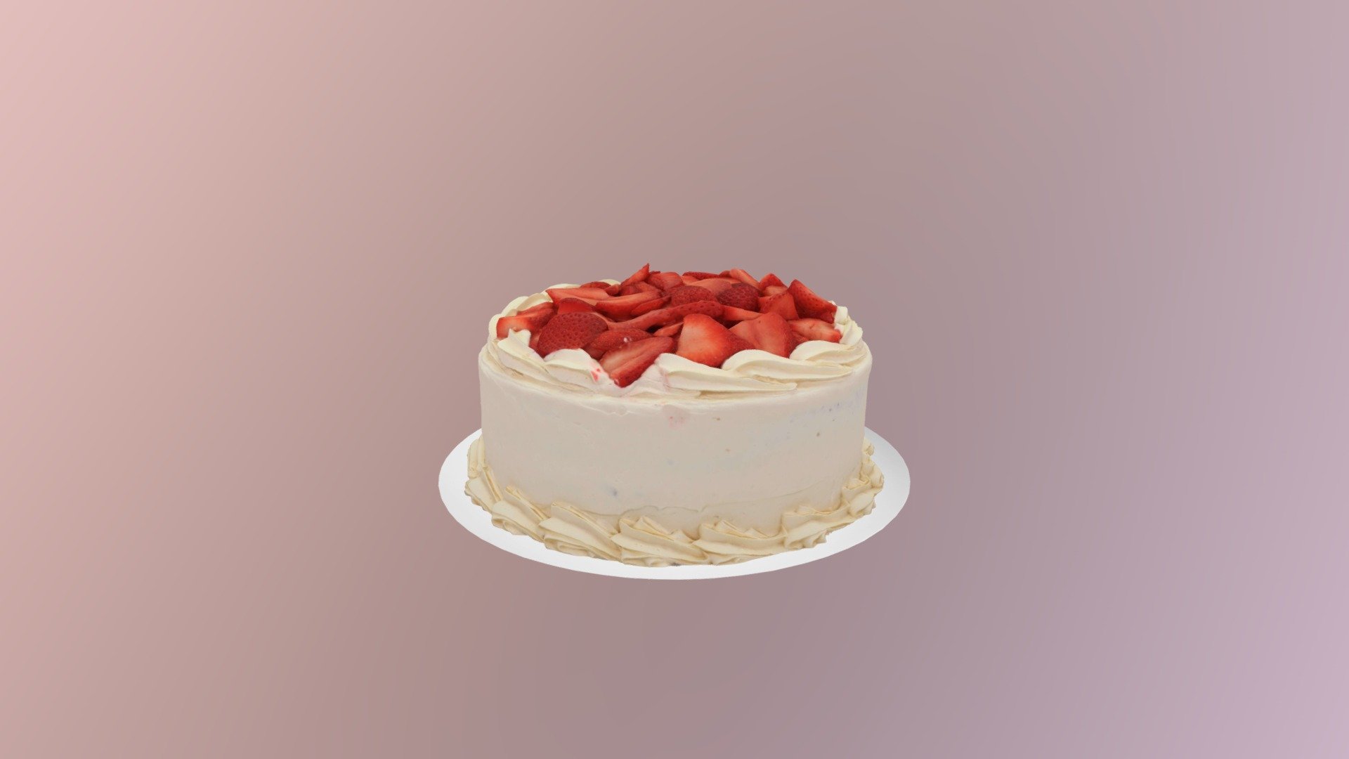 Fresas con Crema 3d model