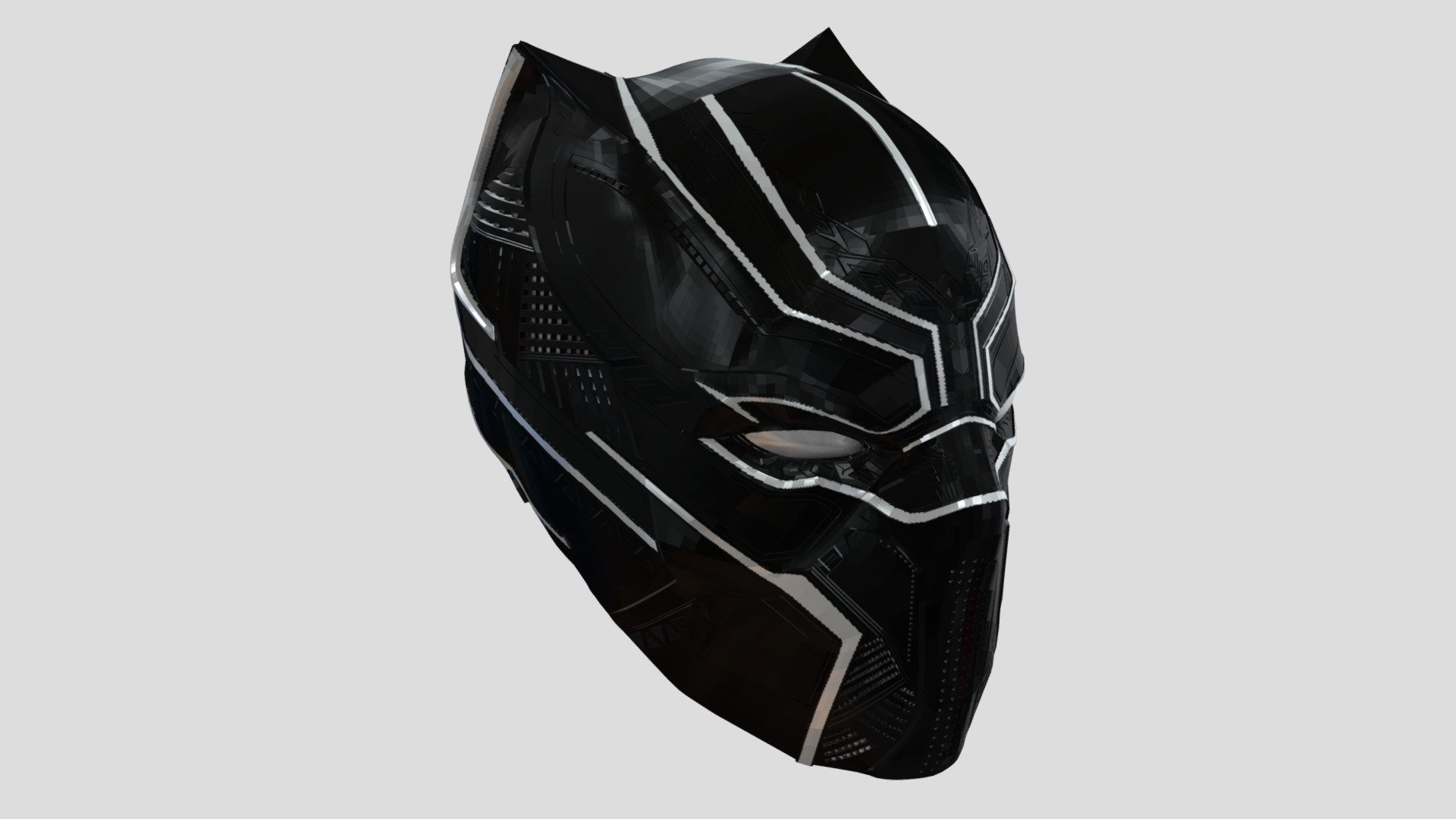 Black Panther helmet 3d model