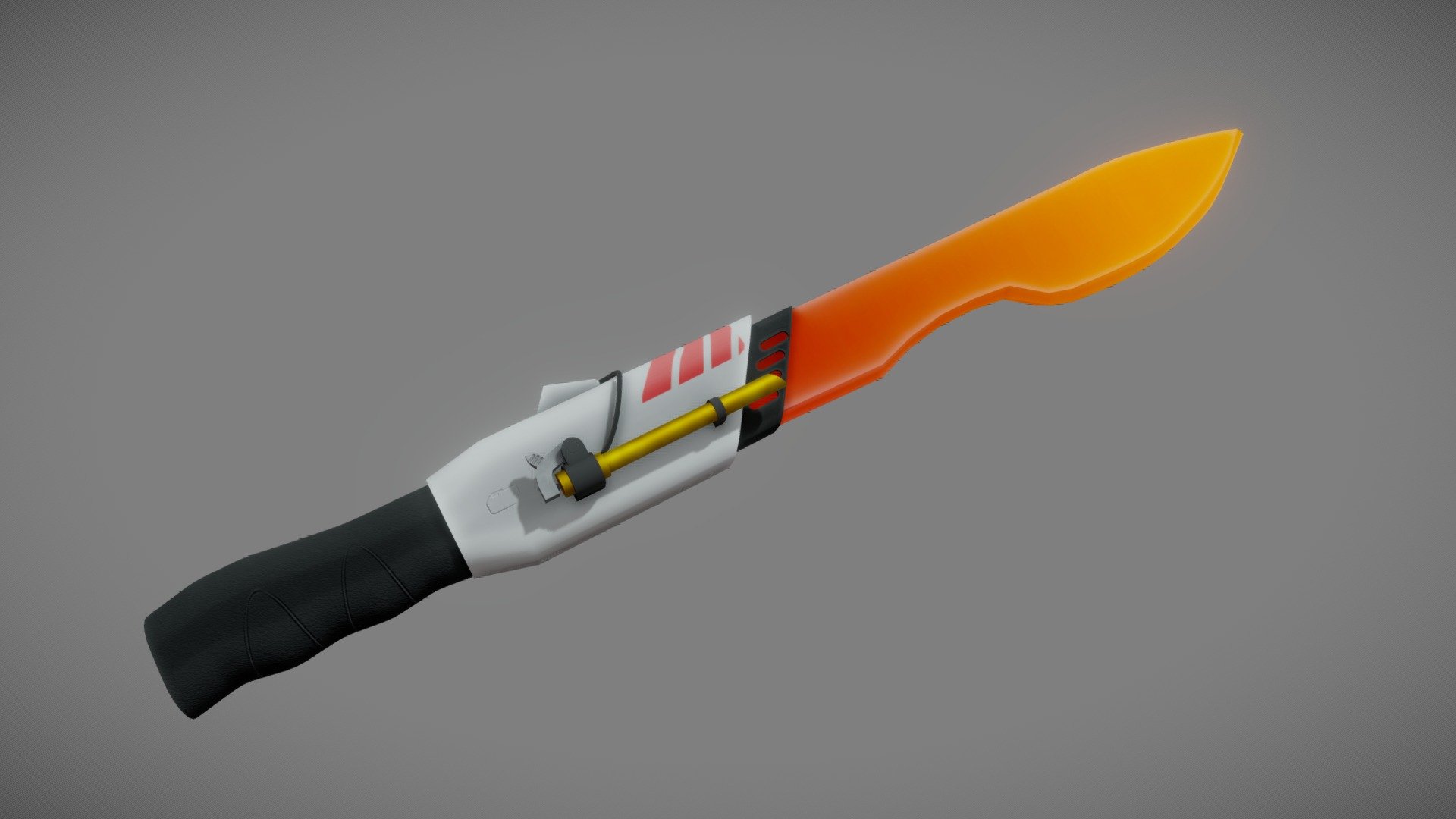 Sci-fi sword: Burning Blast 3d model