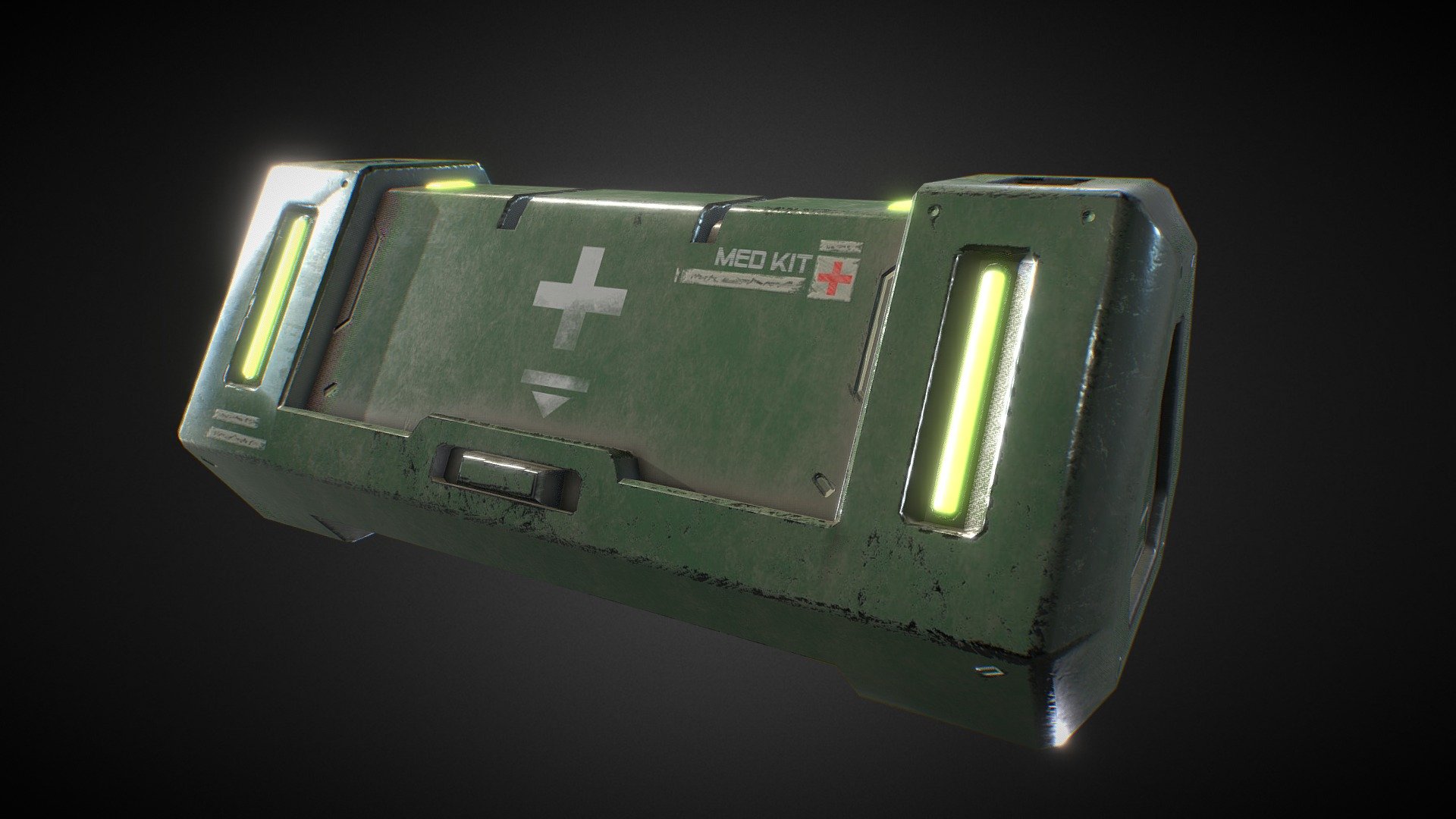 Sci-Fi Med Crate 3d model