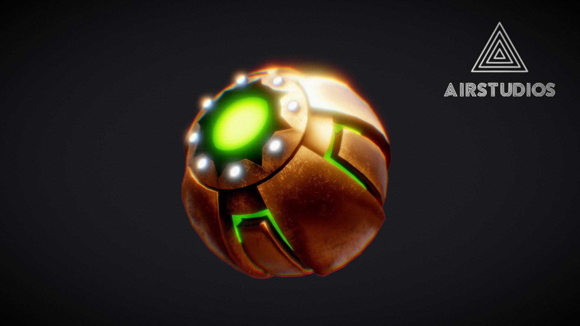 Green Goblin Pumpkin Bomb 3d model