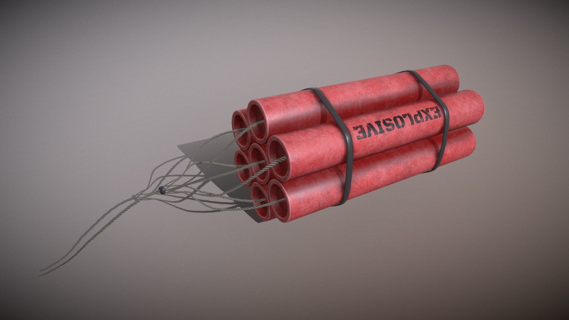 TNT High-Explosive Bomb 3d model